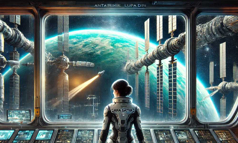 Novel Singkat Stasiun Antariksa Lupa Diri